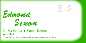 edmond simon business card